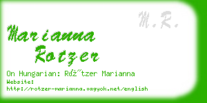 marianna rotzer business card